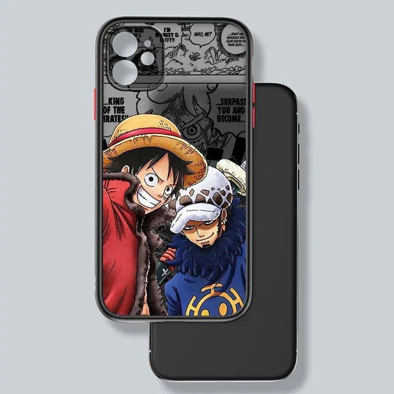 One Piece Frosted Matte Black Phone Case - Vélanoworld