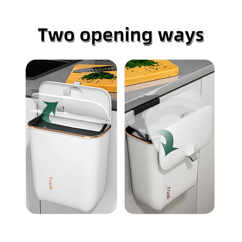 Hanging Waste Bin with Lid