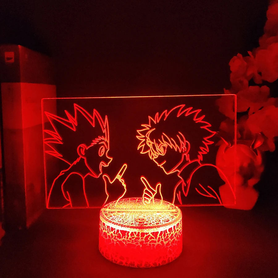 Hunter x Hunter Anime- Gon x Killua 3D LED Night Light