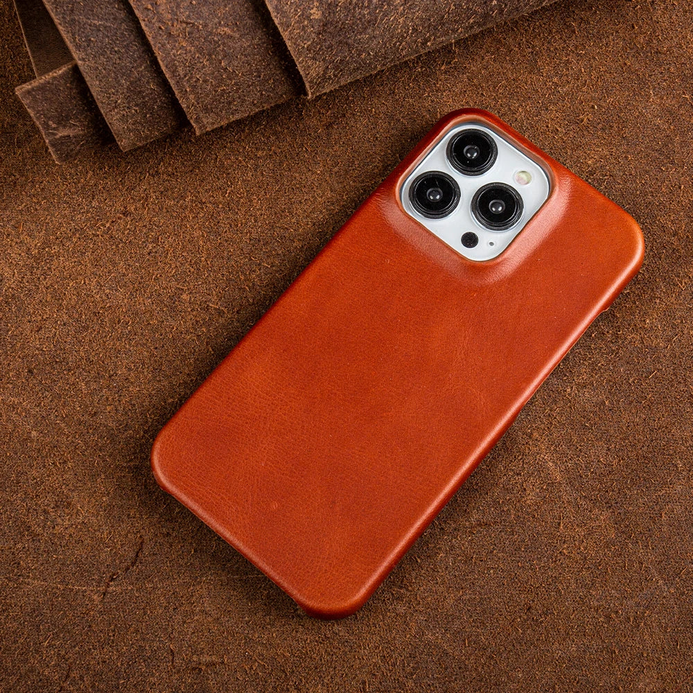 Luxury Genuine Leather iPhone Case - Vélanoworld