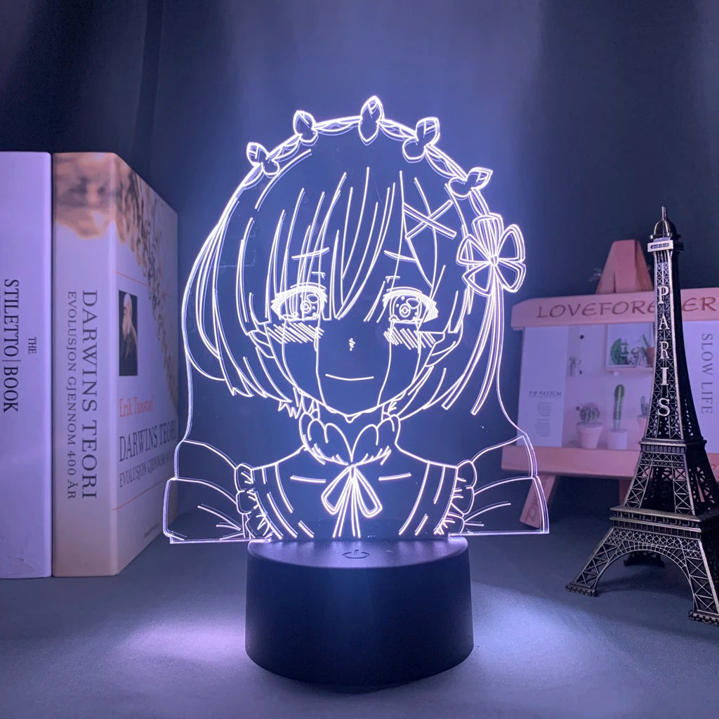 Re:Zero Anime 3D LED Night Light