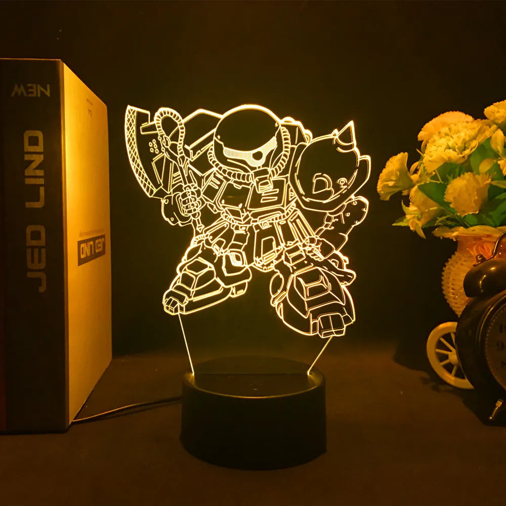 Mobile Suit Gundam Anime 3D LED Night Light