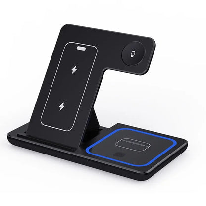 3-in-1 Foldable Magnetic Wireless Charging Station