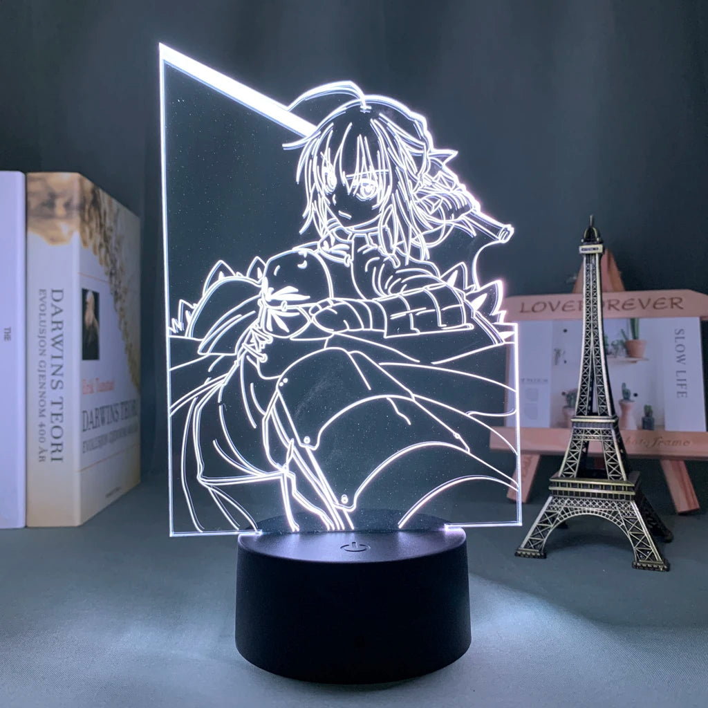 Fate/Stay Night Anime 3D LED Night Light