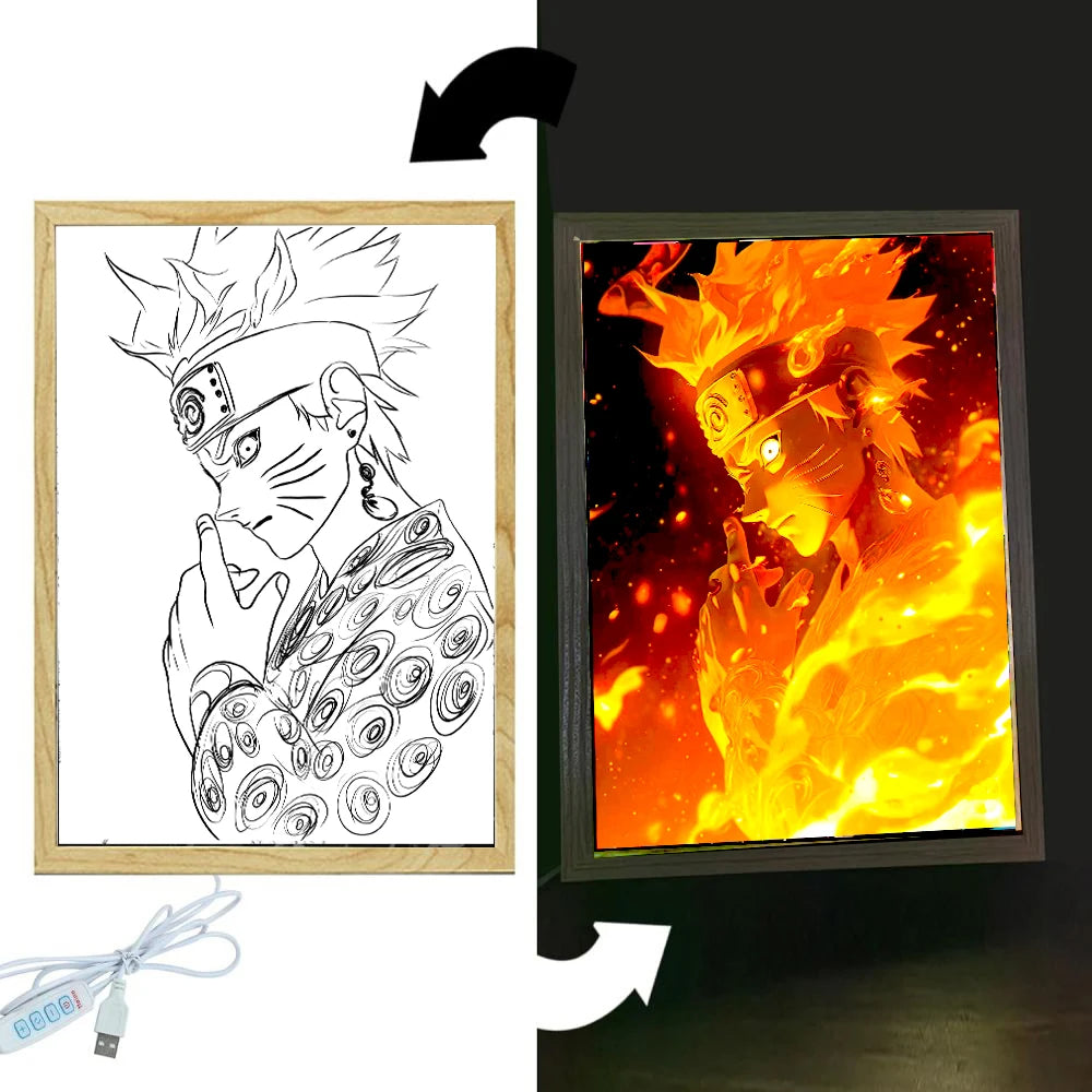 Naruto Anime LED Photo Frame Night Light