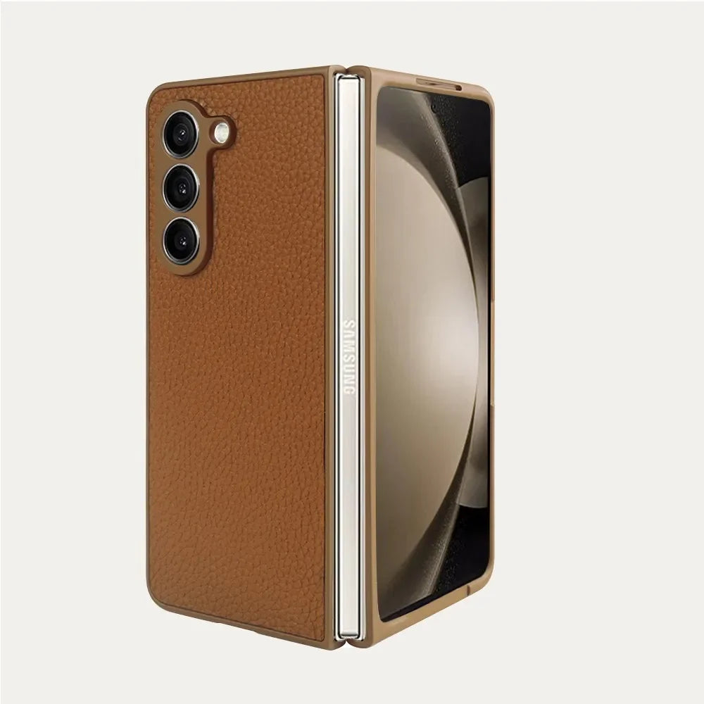 Luxury Genuine Leather Cases for Samsung Galaxy Z Fold