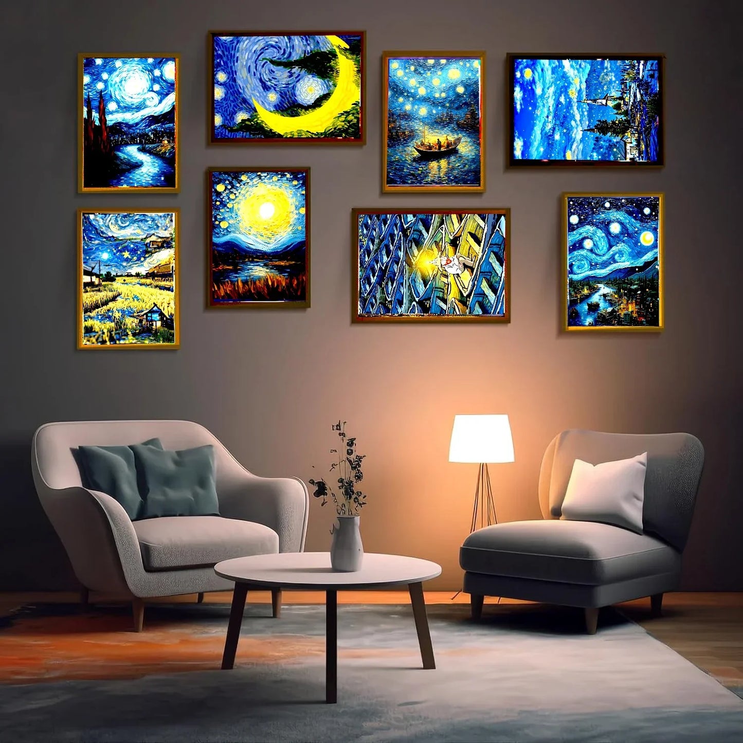 Van Gogh Starry Sky LED Light Painting