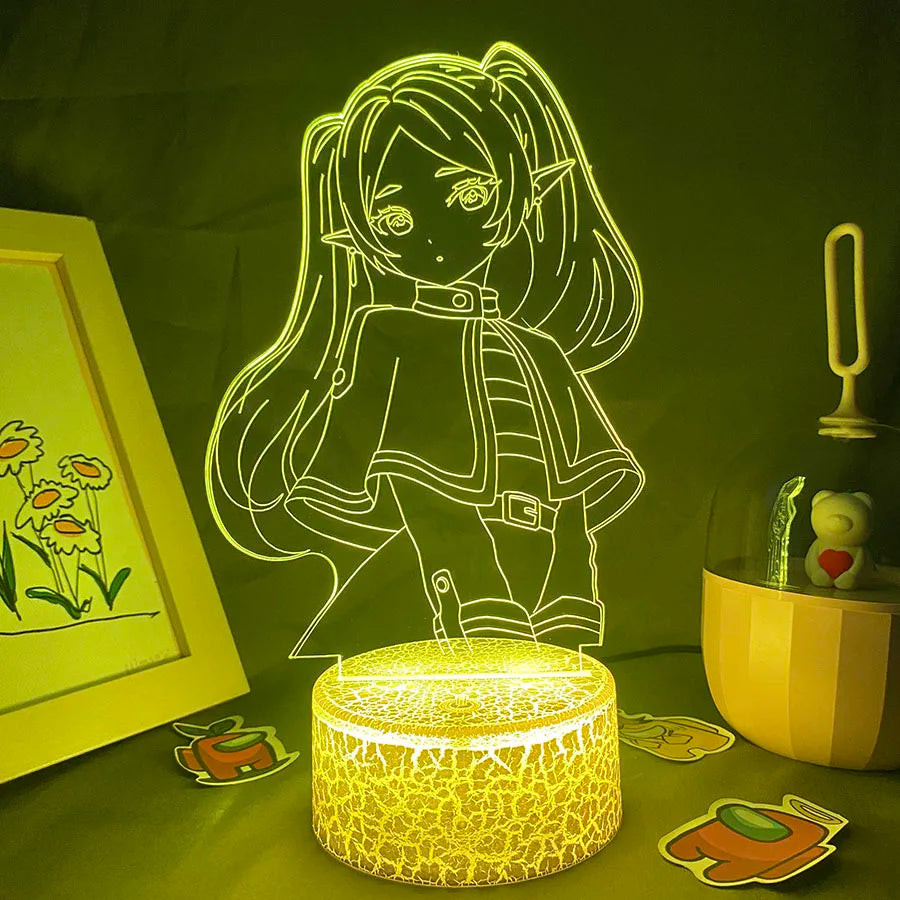 Frieren Anime 3D LED Night Light