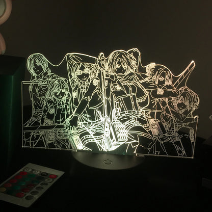 Attack on Titan 3D LED Anime Lamp