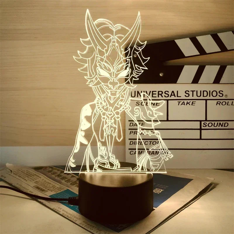 Genshin Impact Anime 3D LED Night Light