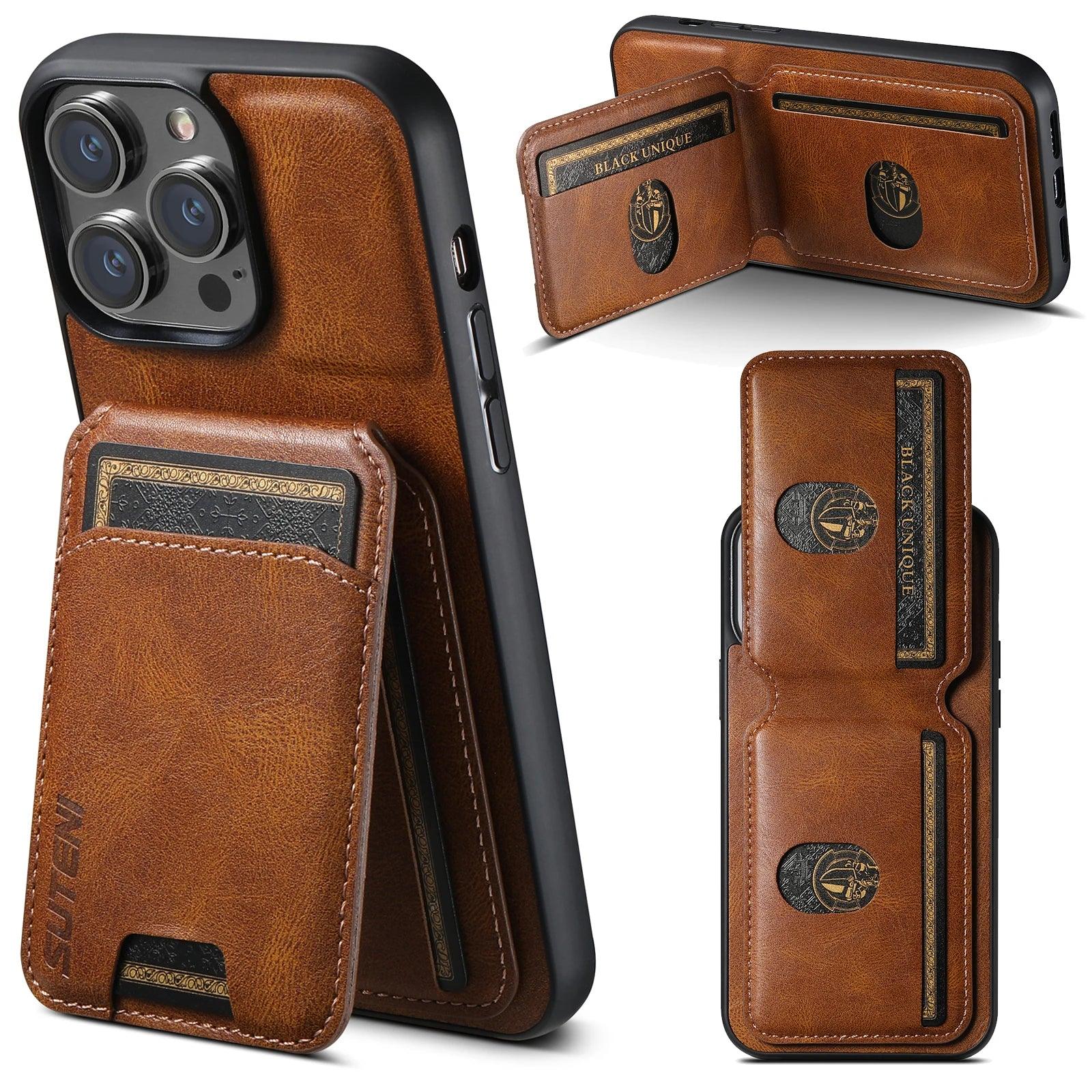 Card Holder Leather Wallet & Phone Case - Vélanoworld