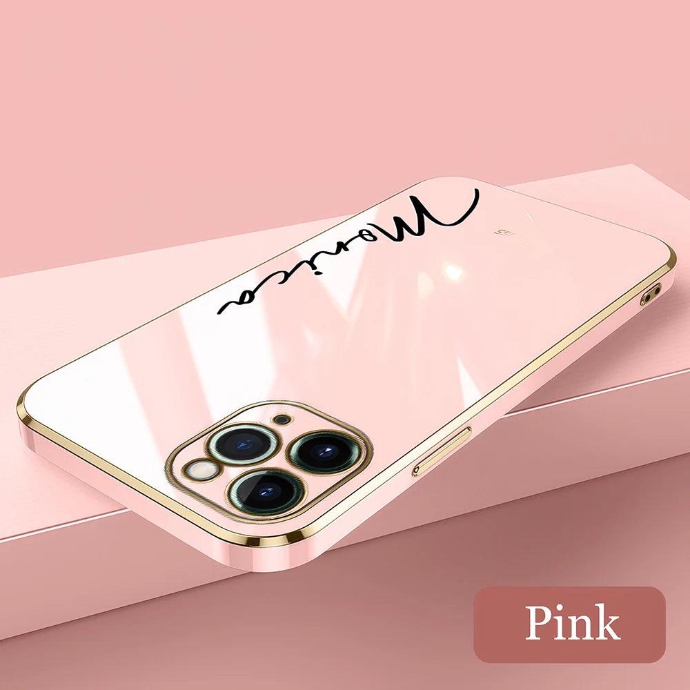 Luxury Silicone Name Case for iPhone - Vélanoworld