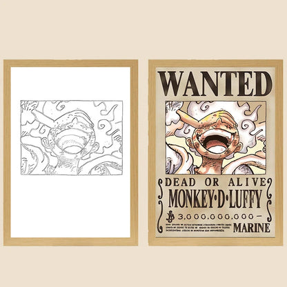 One Piece Anime LED Light Painting