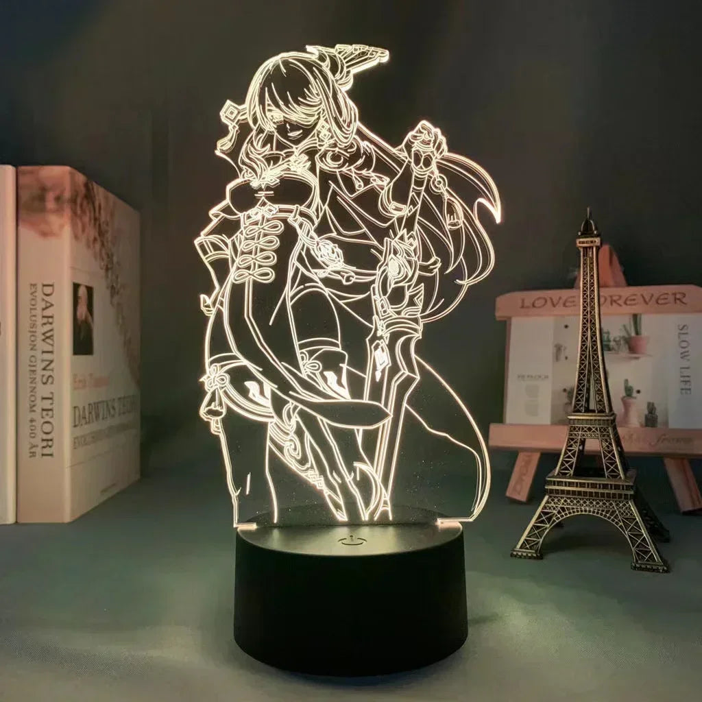 Genshin Impact Anime 3D LED Night Light