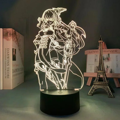 Genshin Impact Anime 3D LED Night Light