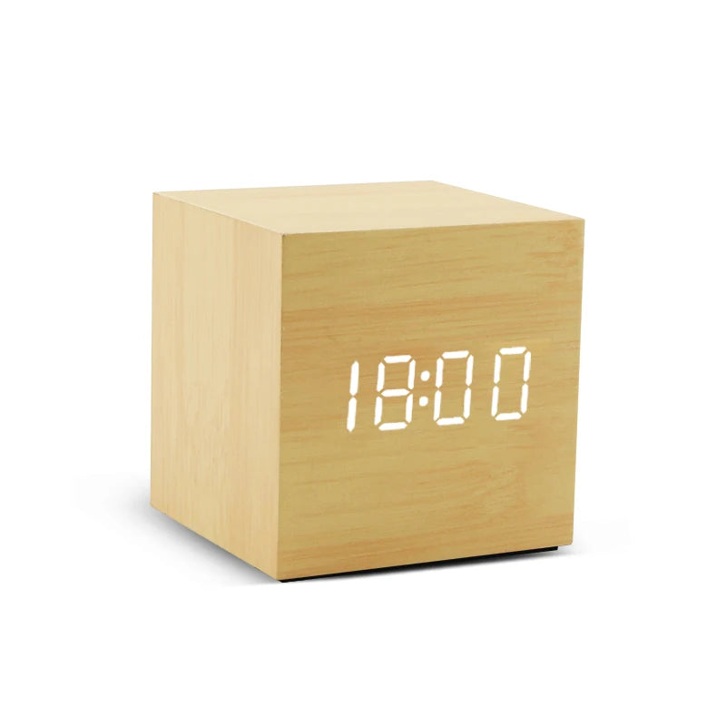 LED Digital Alarm Clock with Temperature Display