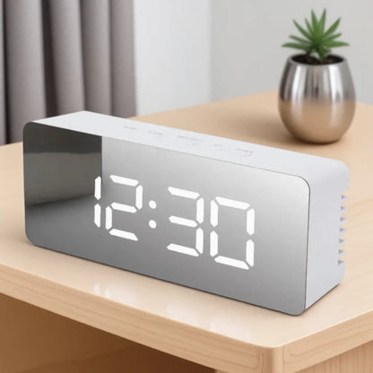 LED Digital Alarm Clock with Temperature Display