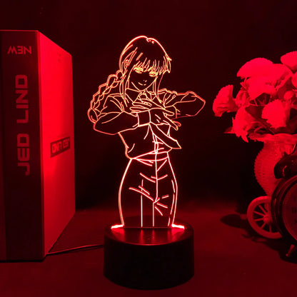 Chainsaw Man Anime 3D LED Night Light