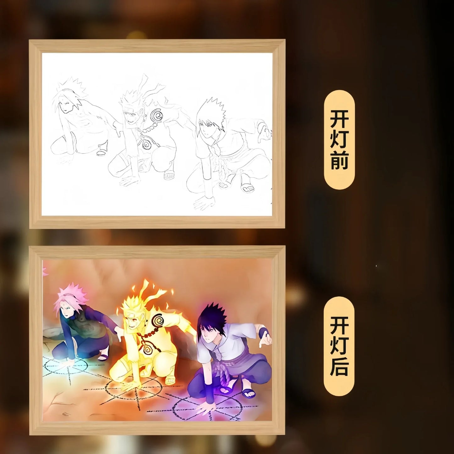 Naruto Anime LED Light Painting