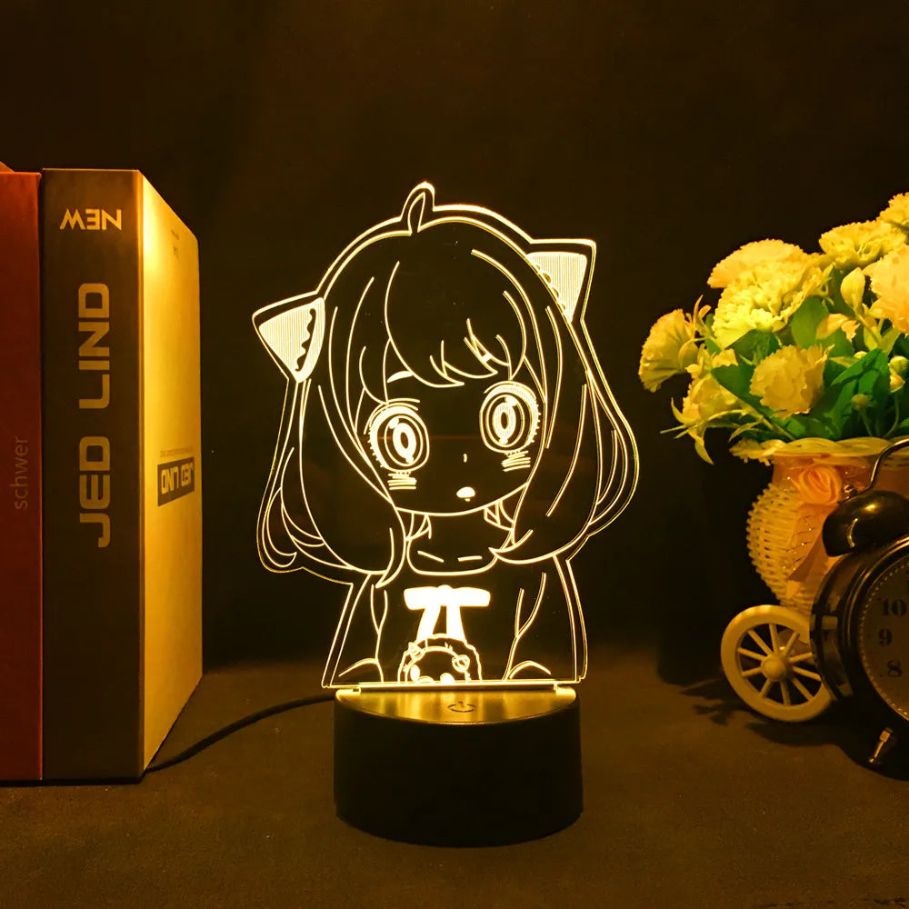 Spy X Family Anime 3D LED Night Light