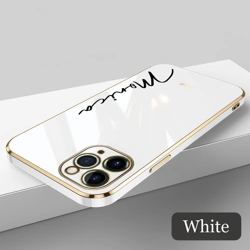 Luxury Silicone Name Case for iPhone - Vélanoworld