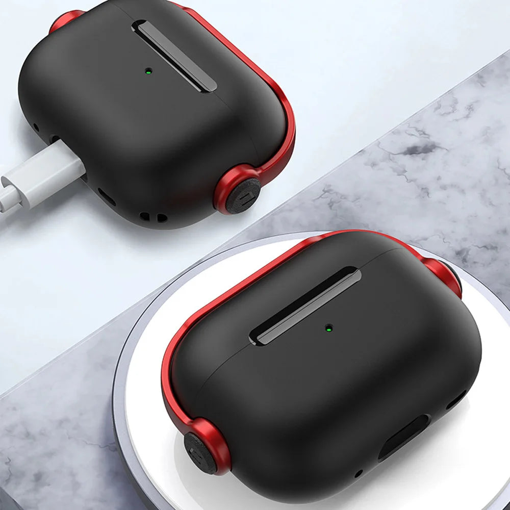 Headphone-Wearing AirPod Case