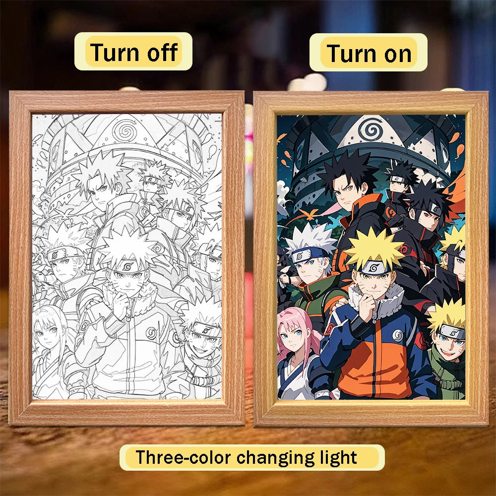Naruto Anime LED Light Painting