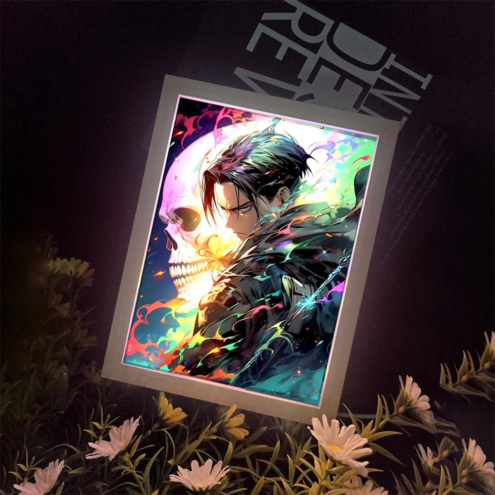 Attack on Titan Anime LED Light Painting