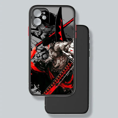 One Piece Frosted Matte Black Phone Case - Vélanoworld