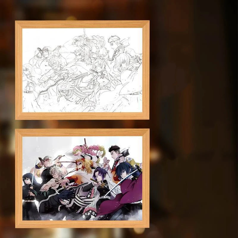 Demon Slayer Anime LED Light Painting