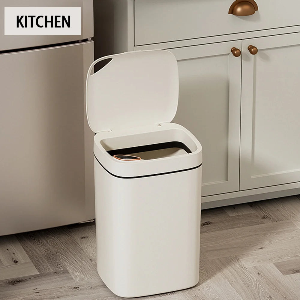 Hands-Free Smart Trash Can – 16L, Quiet & Hygienic