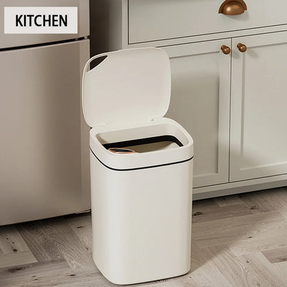 Hands-Free Smart Trash Can – 16L, Quiet & Hygienic
