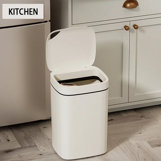 Hands-Free Smart Trash Can – 16L, Quiet & Hygienic