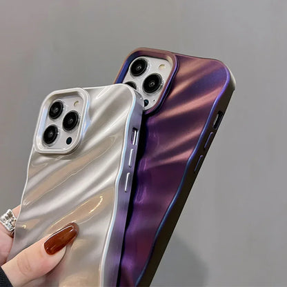 Luxury 3D Wavy Silicone Phone Case