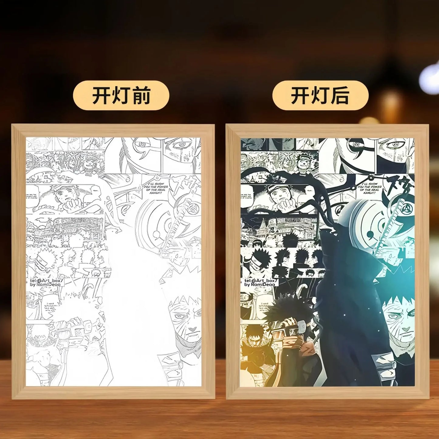 Naruto Anime LED Light Painting