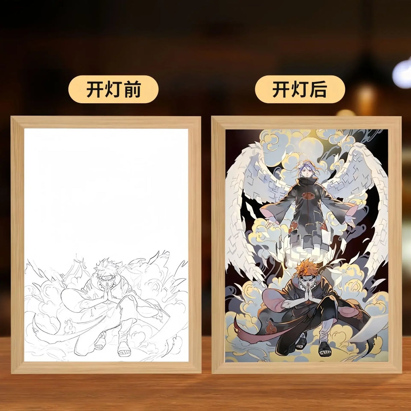 Naruto Anime LED Light Painting