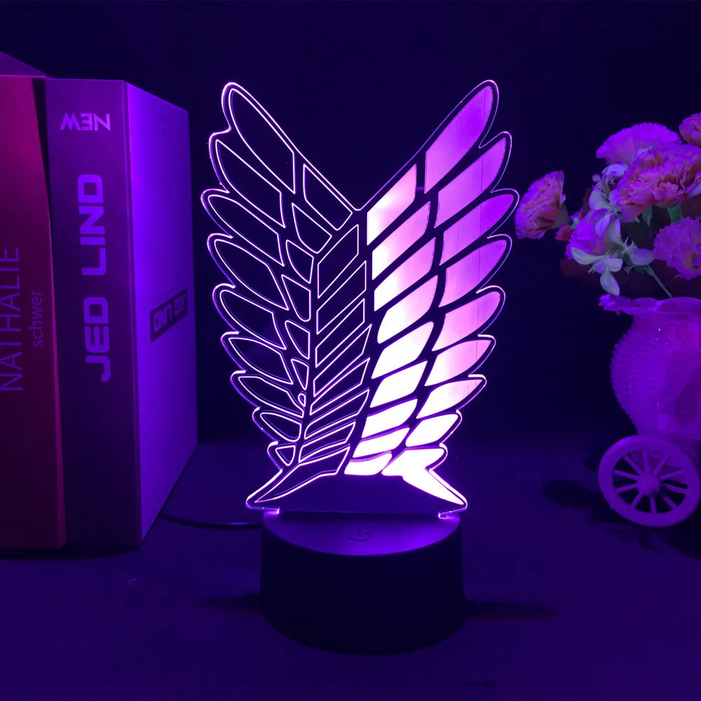 Attack on Titan 3D LED Anime Lamp