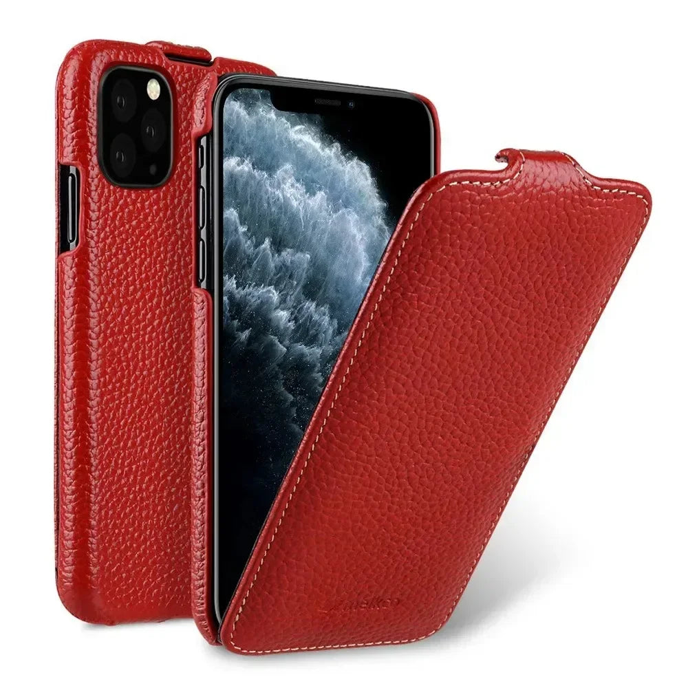 Genuine Leather Flip Case