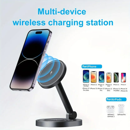 3-in-1 Magnetic Wireless Charger Stand