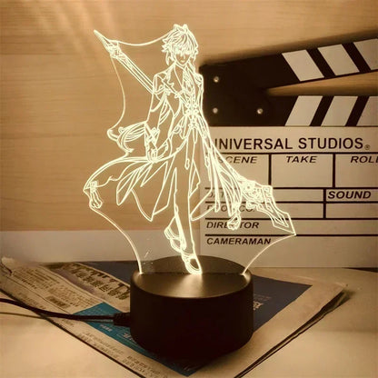 Genshin Impact Anime 3D LED Night Light