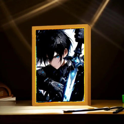 Sword Art Online Anime LED Light Painting Photo Frame Night Light