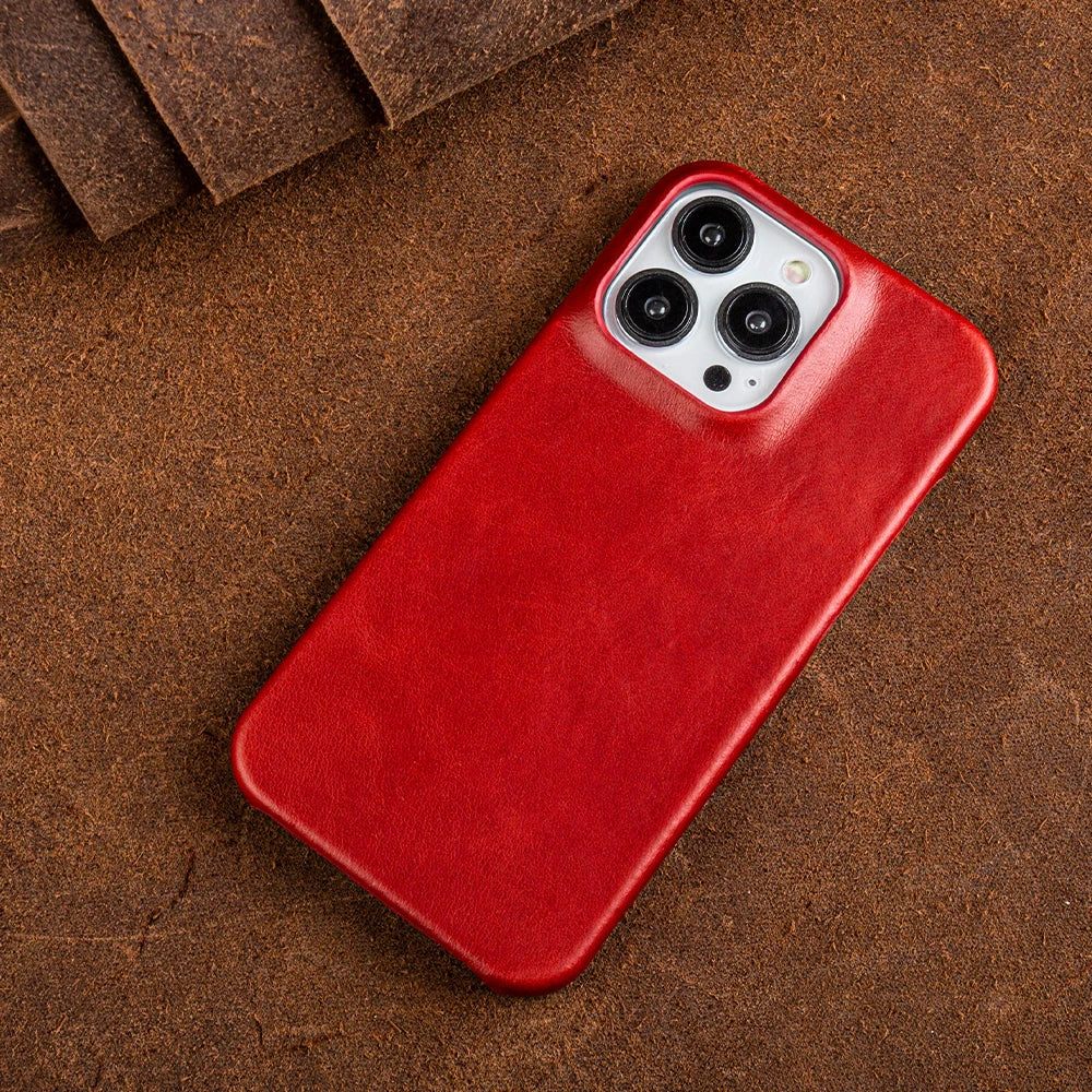 Luxury Genuine Leather iPhone Case - Vélanoworld