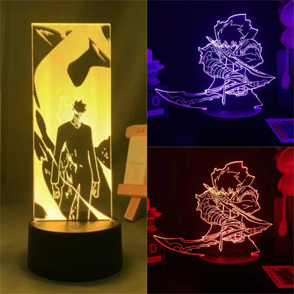 Solo Leveling Anime 3D LED Night Light