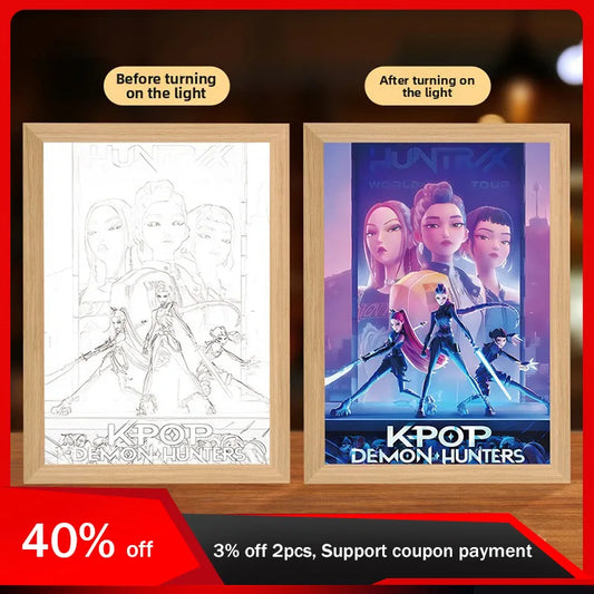 K-Pop Demon Hunters 3D LED Night Light