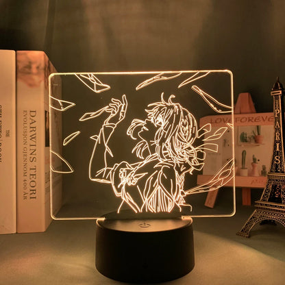 Violet Evergarden 3D LED Anime Night Light