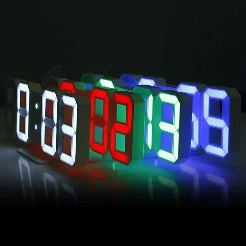3D LED Wall & Desk Digital Clock