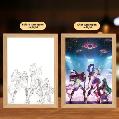 K-Pop Demon Hunters 3D LED Night Light