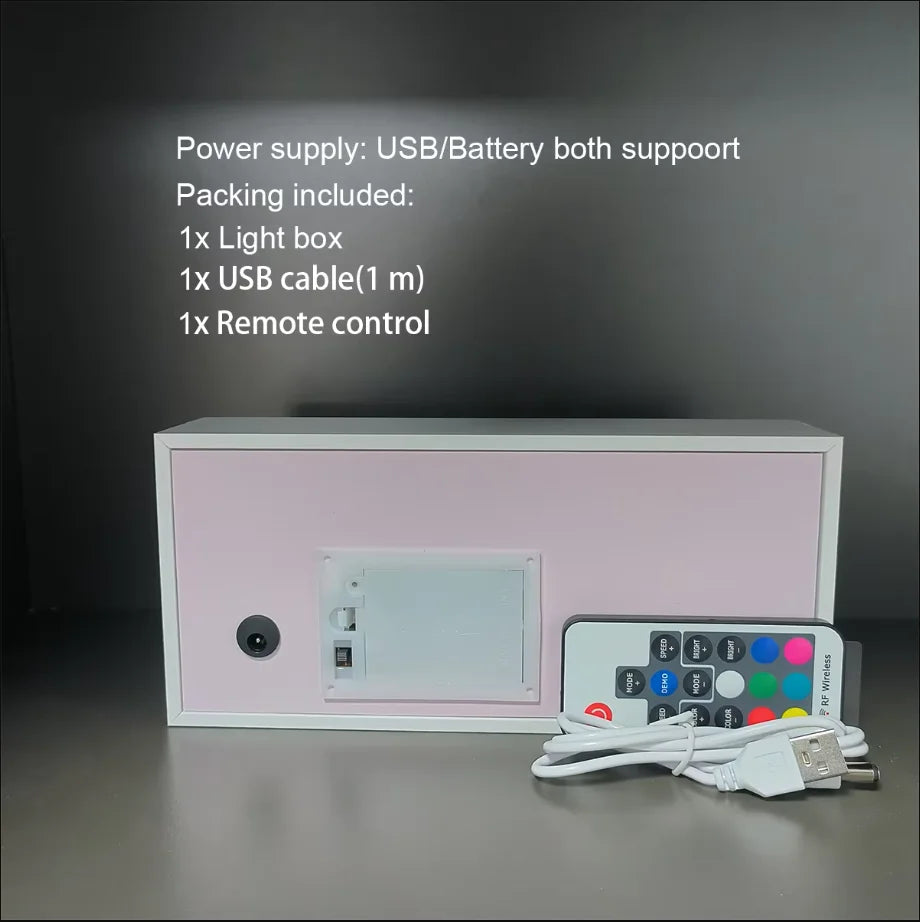 Anime Paper Cut Light Box Night Light