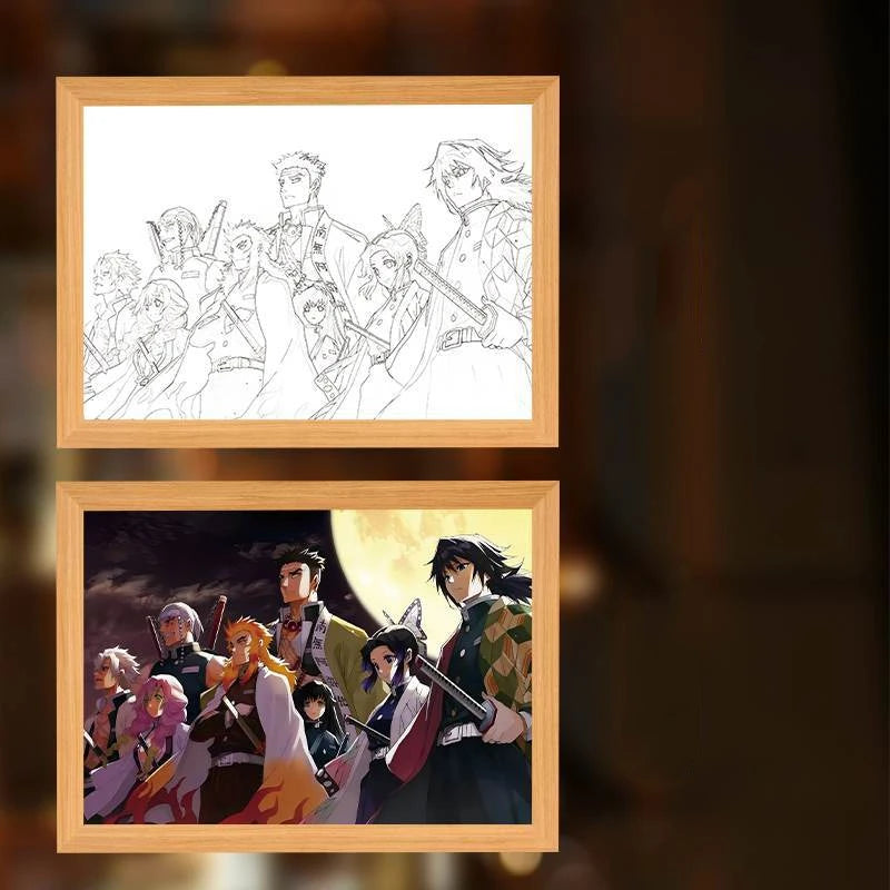 Demon Slayer Anime LED Light Painting