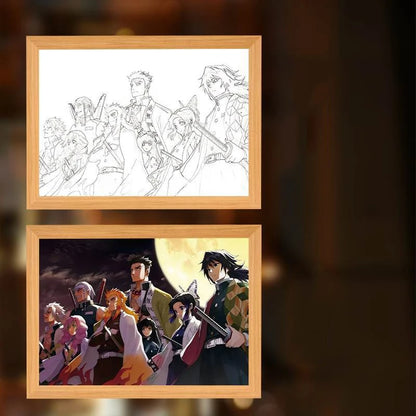 Demon Slayer Anime LED Light Painting